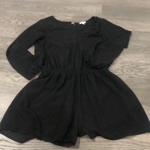 Black shorts romper
